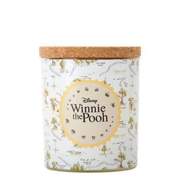 Jar with cork lid featuring Winnie the Pooh design on a white background