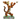 A figurine of Tigger from Winnie the Pooh, holding a baseball bat and fighting a bee, with orange and black coloring and rosemaling details.