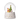 A Christmas snow globe featuring Winnie the Pooh and a small bear figure with a Christmas tree inside. The snow globe has a white base with gold lettering and decoration.