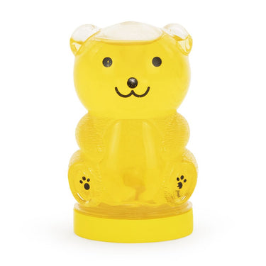 Yellow bear-shaped container with honey slime