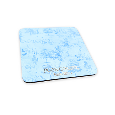 Pooh Corner Wood Print Coaster