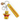 A 3D charm keyring featuring Winnie the Pooh in yellow color with a red shirt and a honey pot accessory. There is a yellow tag with a quote and the Winnie the Pooh character's face.