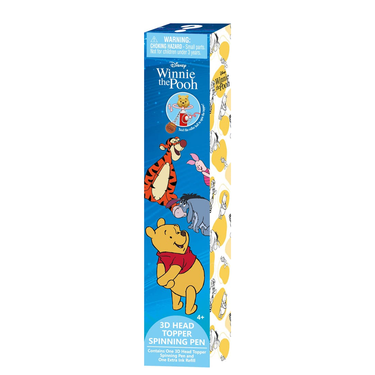 Winnie the Pooh 3D head topper spinning pen packaging on a white background