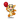 Animated character figurine with a red balloon on a white background
