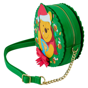 Loungefly Christmas Pooh Wreath Shoulder Bag