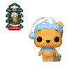 Funko Pop! vinyl figure of a bear character with a Santa hat and bag, with packaging in the background.