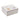 White decorative box with cartoon characters on a white background