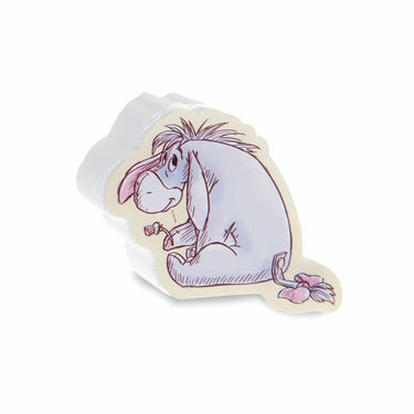 Cartoon character sticker of a donkey on a white background