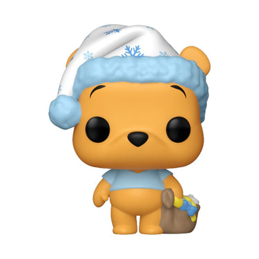 Funko Pop! vinyl figure of a bear character wearing a winter hat and scarf on a white background