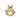 Plush toy with a ring and tiger design on a white background