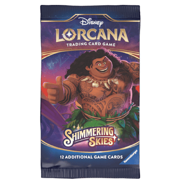 Disney Lorcana Shimmering Skies Booster Pack with Maui Artwork