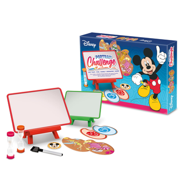 Disney Portrait Challenge art set with easel, pens and cards