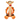 A plush toy resembling the character Tigger from Disney's Winnie the Pooh series, with orange and black coloring and a soft-feel finish.