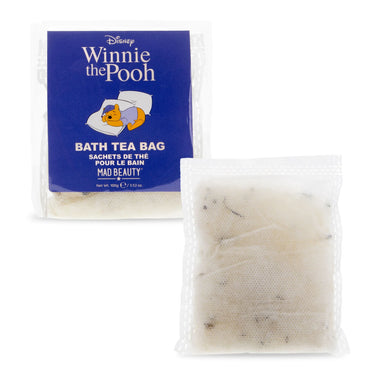 Winnie the Pooh bath tea bag packaging with a white background