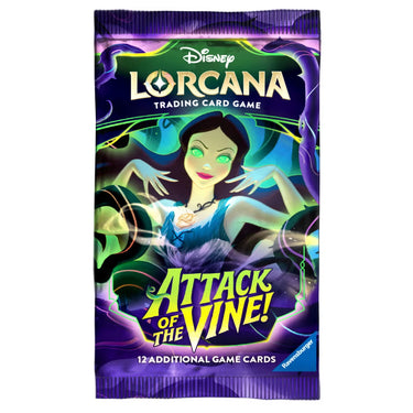 Disney Lorcana Booster Pack featuring Ursula Artwork