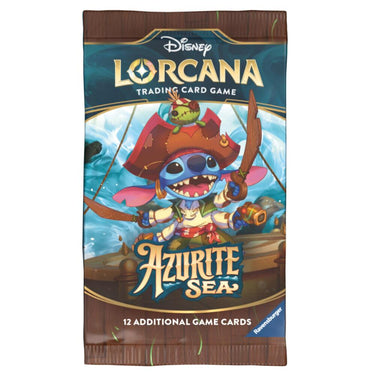 Disney Lorcana Azurite Sea Booster Pack Stitch Artwork