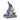 Disney Traditions Birthday Blues Eeyore Figurine side view