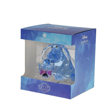 Blue crystal figurine in a decorative box with Enesco and Disney branding.