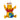 Christmas ornament of a yellow bear in a Santa hat with a blue bucket on a white background