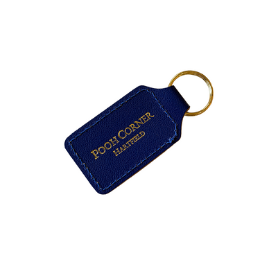 Pooh Corner Blue Leather Fob Keyring