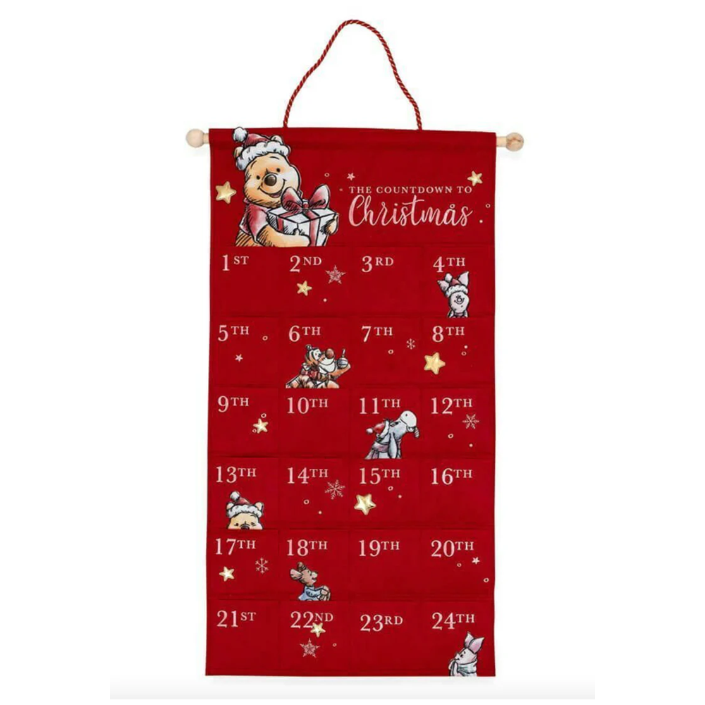 Red Christmas Fabric Advent Calendar