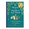 Book cover of 'Return to the Hundred Acre Wood' with illustrations of Winnie the Pooh and friends on a teal background.