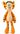 Plush toy of a tiger character on a white background