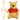 Plush toy Pooh wearing a red shirt with 'Pooh' printed on it, size indicated as 15 CM.