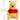 Plush toy bear with a red shirt labeled 'Pooh' on a white background, showing measurement of 25 cm.