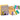 Sticky Hunny Notes with honey pot and colourful sticky notes on a white background
