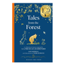 Book cover of 'Tales from the Forest' with illustrations of Winnie the Pooh and friends on a blue background.