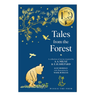 Book cover of 'Tales from the Forest' with illustrations of a bear and a fox on a blue background.