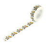 A roll of Washi Tape featuring illustrations of a character resembling Christopher Robin and Pooh from Winnie the Pooh on a white background.