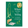 Book cover of 'When We Were Very Young' by A.A. Milne with illustrations and a green background.