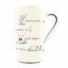 Mug with Winnie the Pooh illustrations and text on a white background