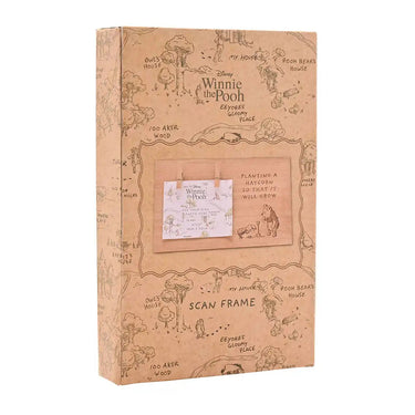 Winnie the Pooh-themed scan frame packaging with illustrated map design on a white background