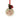 Decorative Christmas ornament with a red design on a white background