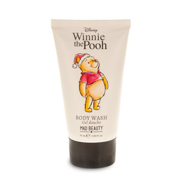 Winnie the Pooh body wash tube on a white background