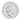 Silver coin with a portrait of Queen Elizabeth II and text '50 Pence 2022' on a white background