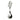 A stainless steel spork with a pewter handle shaped like the character Tigger from Winnie the Pooh.