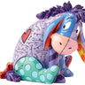 A colorful resin figurine of Eeyore from Britto's Pop art collection, featuring a stylized design with a heart on Eeyore's back.
