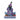 Back view of Jim Shore's Disney Traditions Birthday Blues Eeyore Figurine