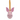 A dolomite Piglet hanging decoration with a pink face and ears, attached to a yellow string for hanging.
