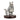 A pewter figurine of Winnie the Pooh and Piglet from the story, depicted in 3D with detailed expressions, walking off into the distance on a wood composite base stained a handsome walnut.
