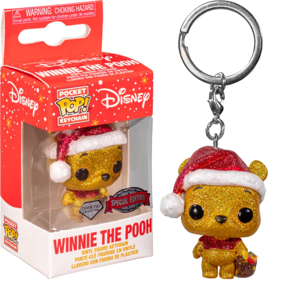 Winnie the Pooh Pop! Christmas Keyring